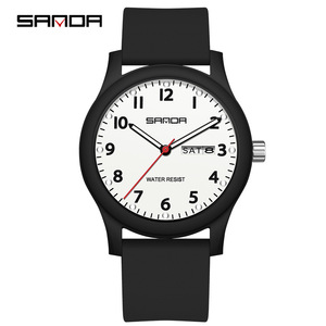 Reloj de Cuarzo SANDA 3263, el Más Vendido, con Puntero, Silencioso, Simple, con Doble Calendario, Reloj de Pulsera para Estudiantes - Product Image 2