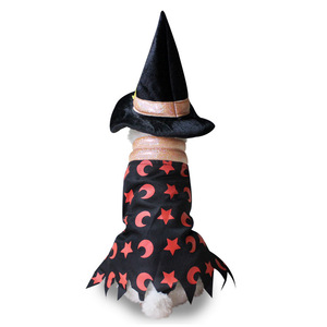 Hoge Sterkte Grappige Hond Halloween Kostuum Anti-Rimpel Polyester Huisdier Jurk Met Gestreept Patroon Voor Winterseizoen - Product Image 4