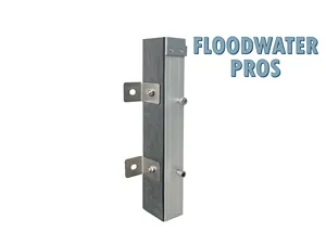 Heavy Duty 8 Bolt Outer <b>Brackets</b> 63 Inch <b>Post</b> Mounts for Maximum Retention of Flood Barriers - Product Image 4