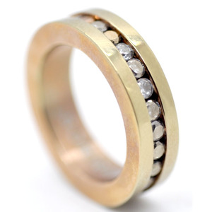 Commercio all'ingrosso di formato personalizzato anello in bianco on-line per intarsio di legno, quercia, opale, la madre di perla - Product Image 4