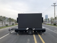 Remorque publicitaire mobile LED modèle EF-6 JCT avec pixels couleur 3/4/5 mm, écran 3200x1920 mm pour affichage et animation en extérieur