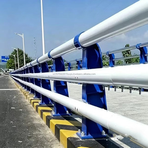 <b>Steel</b> Pipe Bridge Guardrail Traffic Barrier Galvanized Anti Corrosion Road Safety <b>Railing</b> OEM - Product Image 6