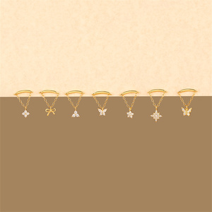 Boucles d'oreilles pendantes en argent sterling 925 avec zircon, petites et mignonnes, pour filles, bijoux tendance - Product Image 2