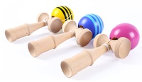 Jouet Kendama en bois écologique de haute qualité pour enfants, avec son personnalisé et forme de dessin animé