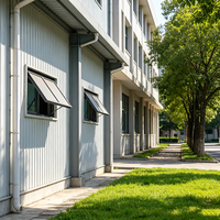 Auvent de fenêtre en alliage d'aluminium isolé haute performance personnalisé, adapté aux villas en plein air