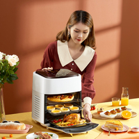 OEM personnalisé vente en gros friteuse numérique Smart Silver Crest friteuse four multifonctionnel micro-ondes friteuse 10L 15L litres
