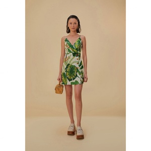 Robe Courte Femme Vintage Imprimé Floral Tissé Sexy à Épaules Dénudées Superposées Tunique Longue Bohème Élégante d'Été Plage Ceinture Vestidos Coupe A-Line Slim - Product Image 2