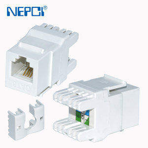 Factory NEPCI <strong>UTP</strong> <strong>RJ45</strong> <strong>CAT6</strong> PC jack <strong>module</strong> with shutter XJY-NE-77B CAT5E 180 degree Keystone Jack network <strong>module</strong> - Product Image 6