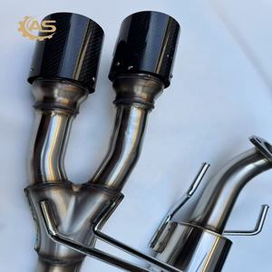 <span class=keywords><strong>Aosu</strong></span> pour Fortuner, double entrée, 1,5 mm d'épaisseur, finition lisse, acier inoxydable 304, silencieux d'échappement pour camionnette tout-terrain, tuyau de descente - Product Image 2