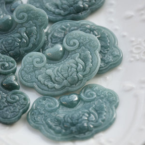 จี้หยกแกะสลักรูปหยกหยวนอี้ รูปทรงหลากหลาย สำหรับทำเครื่องประดับ - Product Image 4
