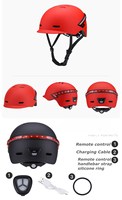 Casco Todoterreno con Control Remoto y 4 Modos LED, Certificado CPSC y CE, Carcasa de PC, Casco de Ciclismo con Luz, Superventas