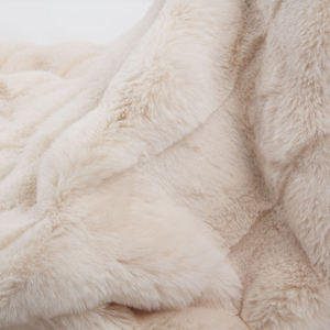 Couverture en fausse fourrure OEM personnalisée, textile de maison de luxe, couverture en fausse fourrure plissée double face pour lit d'hiver - Product Image 4