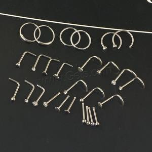 Aço inoxidável piercing nariz jóias unisex corpo piercing jóias nariz - Product Image 3