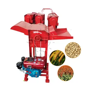 Máquina trilladora de granos de alta calidad y máquina trilladora de trigo de cereales de arroz para granja