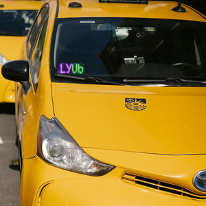LyUb LED <span class=keywords><strong>voiture</strong></span> pare-brise signe USB-alimenté bricolage APP contrôle défilement texte Animation pour Taxi <span class=keywords><strong>location</strong></span> - Product Image 3