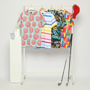 Hombres de lujo Fabricante Sublimación Impreso Secado rápido Estiramiento Ajuste regular Color personalizado Tela personalizada Camisetas Logotipo personalizado para - Product Image 5