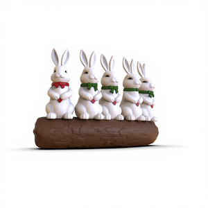 थोक अनुकूलित वाटरप्रूफ पर्यावरण अनुकूल हस्तनिर्मित रेसिन खरगोश बगीचे के लिए बगीचे के ईस्टर सजावट आउटडोर पशु - Product Image 3