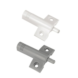 Portes d'armoires contemporaines à amortisseur mécanique en ABS souple gris et blanc pour supermarché, cuisine, salon, cave à vin, bureau à domicile - Product Image 2