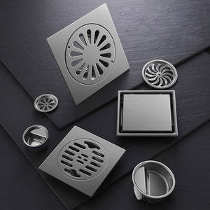 מטבח חדר אמבטיה מודרני נירוסטה אנטי חסימה עמיד בפני חרקים מסנן ניקוז רצפה נגד קורוזיה מרובע התקנה קלה - Product Image 2