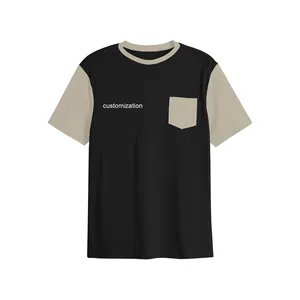 Groothandel Oversized Sport Ringer T-Shirt Next Level Kleding Pro Club Streetwear Zeefdruk T-Shirt Voor Mannen