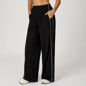 Pantaloni Sportivi da Donna CIYING a Vita Alta e Gamba Larga <span class=keywords><strong>con</strong></span> Tasche, Strisce a Contrasto, Stile Casual e Athleisure - Product Image 5