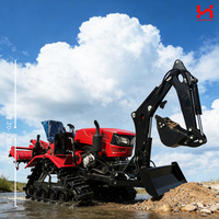 Trattore Compatto Conforme EPA con Caricatore Frontale e Retroescavatore 35hp per Agricoltura e Cura del Prato