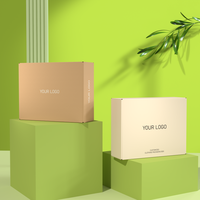 Caja de Cartón Corrugado Kraft para Envíos Postales, Impresión Personalizada, Embalaje de Regalos de Lujo para Cosméticos y Maquillaje