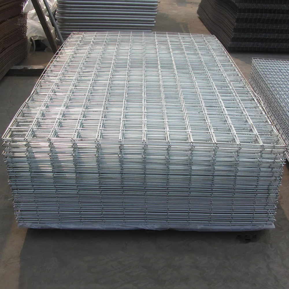 Paneles de malla de alambre soldado galvanizado, 2x2, 4x4 en 12, 6 pies