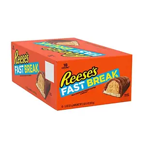 REESE'S Fast Break Chocolate Candy Bar (Pack of 18)