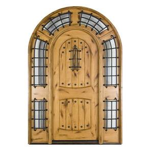 Porte Francesi in Legno Massello Impermeabili Stile Fattoria, Popolari in Nord America, con Porta d'Ingresso Decorativa - Product Image 5
