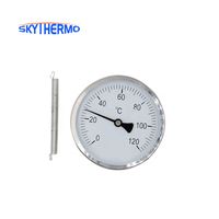 Thermomètre bimétallique maximum-minimum à double métal, conception spéciale, facile à lire et clair