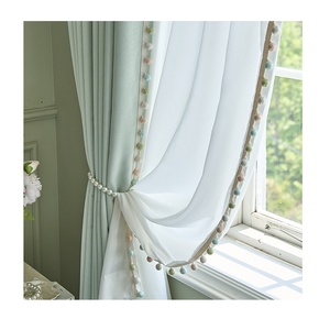 Cortina <span class=keywords><strong>Juvenil</strong></span> de Terciopelo Chenille Fresco, Nueva Cortina Moderna Opaca para Sala de Estar 2026 - Product Image 5