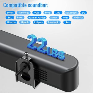 Mountup cấp bằng sáng chế thiết kế và mức độ điều chỉnh phổ <span class=keywords><strong>Soundbar</strong></span> Wall <span class=keywords><strong>Mount</strong></span> Sound Bar <span class=keywords><strong>Bracket</strong></span> - Product Image 6