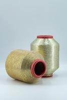 Fil à broder et à coudre en polyester/métallique de type MH haute ténacité OEM ODM, fil doré et argenté pour broderie, tricot manuel, couture, tissage 75D 200TPM