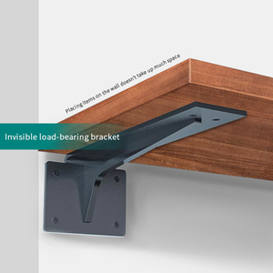 Soportes de Acero Inoxidable Modernos y Resistentes HRT, Soportes Invisibles para Estantes de TV Suspendidos en Cocina y Sala de Estar, China - Product Image 3