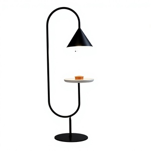 IQBAL COLLECTION Large Nickel Plated Metal Desk Lamp with White Shade LED AC Power Traditional Style - Product Image 1
