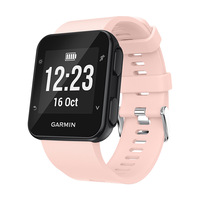 Bracelet de rechange officiel en silicone souple et respirant, étanche, pour montres Garmin Forerunner 35 30