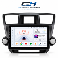 Radio Mobil Android untuk Toyota Highlander 2007-2013 Navigasi GPS Pemutar Multimedia Carplay Nirkabel Android Auto Bluetooth MP5
