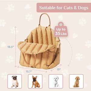 Transportín Plegable 2 en 1 para Mascotas, de Poliéster Suave y Acogedor, con Diseño Sólido, Fácil de Transportar para Perros y Gatos - Product Image 4