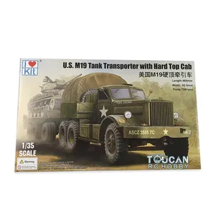 Trumpeter 63501 1/35 escala americano M19 Hardtop Trator modelo de carro tanque de plástico TH06151-SMT6