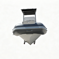 Bateau pneumatique en aluminium personnalisé de 19 pieds RIB560, homologué CE, coque en aluminium de haute qualité pour les loisirs et les sports nautiques
