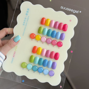 ชุดยาทาเล็บเจล UV สำหรับฤดูร้อน ติดทนนาน ลอกออกได้ด้วยการแช่ ใช้กับหลอดไฟ LED สีสวยหรู รับทำโลโก้ตามสั่ง ขายส่ง สำหรับทำเล็บเองที่บ้านหรือร้านทำเล็บ - Product Image 2