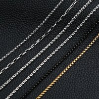 Personnalisé en gros en vrac plaqué or mode hommes 304 316 acier inoxydable Long serpent lien boule boîte torsion chaîne bijoux collier