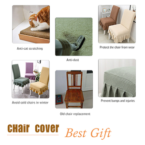 Forro Para Sillas Para Fiestas housses de chaises de banquet vertes en polyester sans accoudoirs personnalisées housses de chaises de luxe pour salle à manger housses pour chaises - Product Image 5