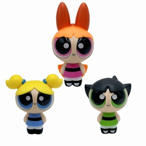 Powerpuff Girls Statuetta in PVC dei Cartoni Animati Blossom Bubbles Buttercup Classico Anime per Macchina Artiglio Giocattolo Modello Bambola Ornamento - Product Image 5