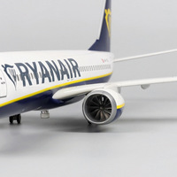 Modèle d'avion en résine moulée sous pression Boeing B737 Ryanair à l'échelle 1/85, 47 cm, avec LED et trains d'atterrissage, objet de collection