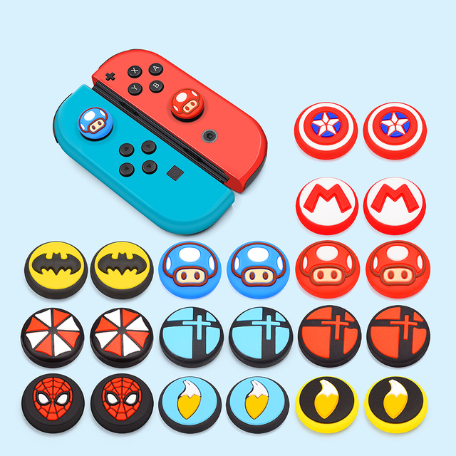 NS/Lite Analog Grip Switch Game Joystick Silicone Thumb Grips Cap for Nintendo Switch Joystick