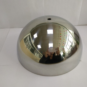 Demi-sphère en acier inoxydable poli miroir, métal, demi-sphère creuse - Product Image 3