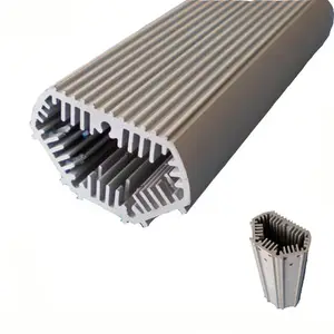 Peredam panas led aluminium pendingin radiator profil bunga matahari ekstrusi 150mm bulat besar kustom