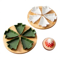 Ensemble de plats de service en céramique sur mesure, style européen, motif sapin de Noël, pour fournitures de cuisine transfrontalières, fabriqué sur commande